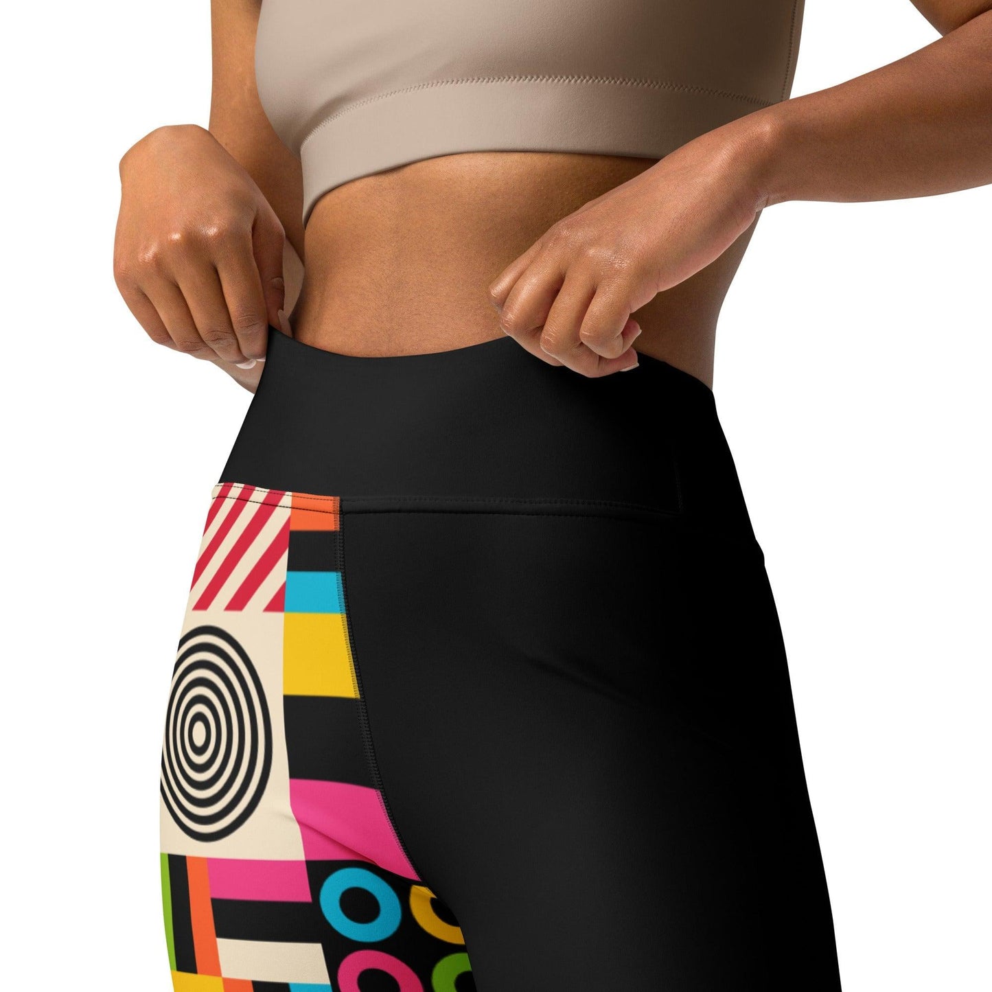 Yoga leggings - CANDYBOX - Bold candy shapes print