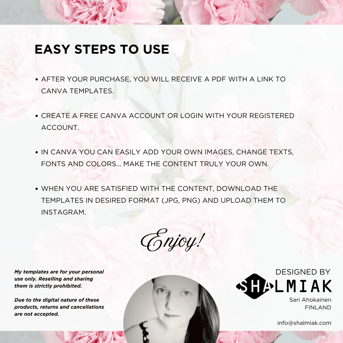Canva Templates - Instagram Stories Pink (food theme)