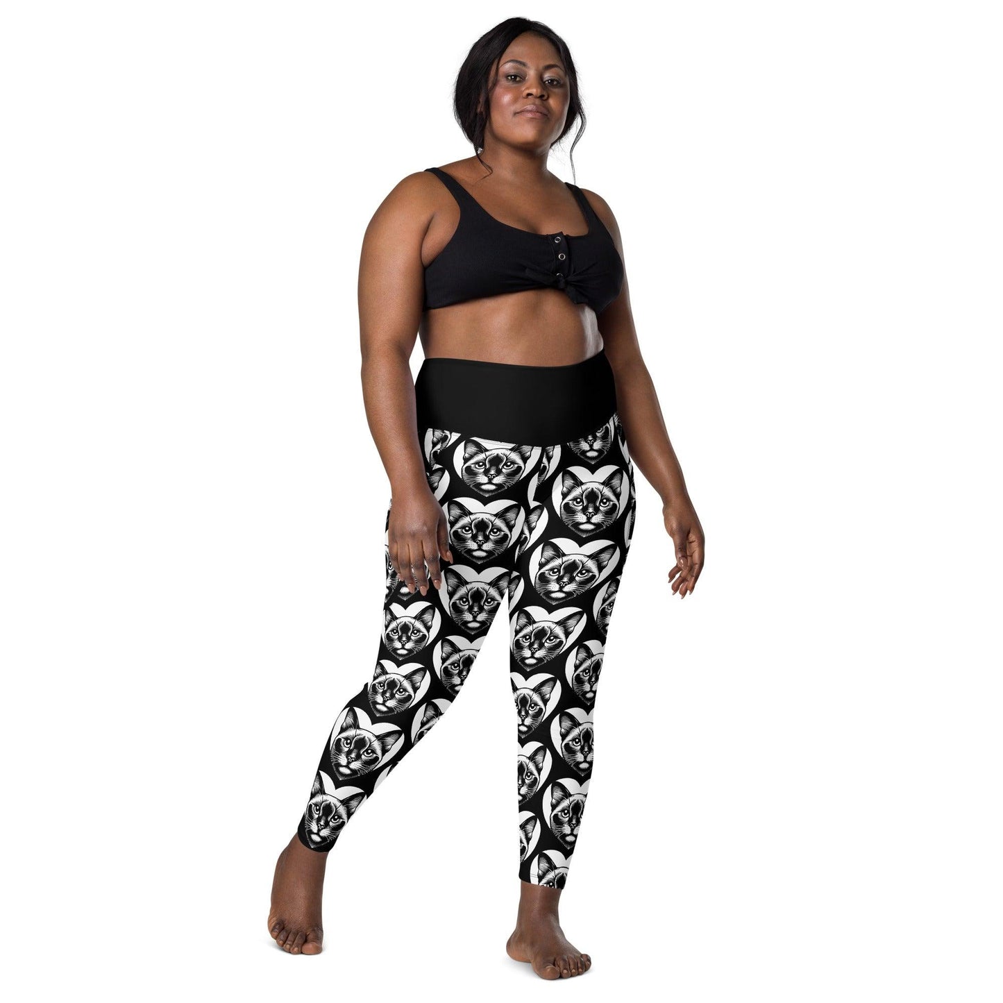 Cat breed leggings with pockets - BURMESE - HERTTAHOUND