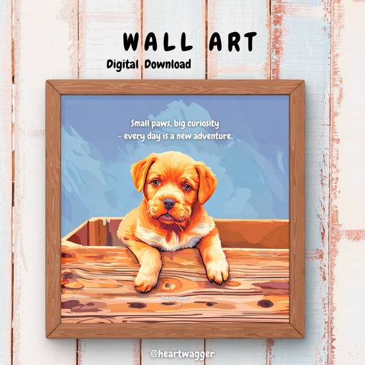 DIGITAL ART - Small paws, big curiosity - every day is a new adventure