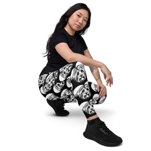 Dog breed leggings with pockets - HAVANESE - HERTTAHOUND 6XL