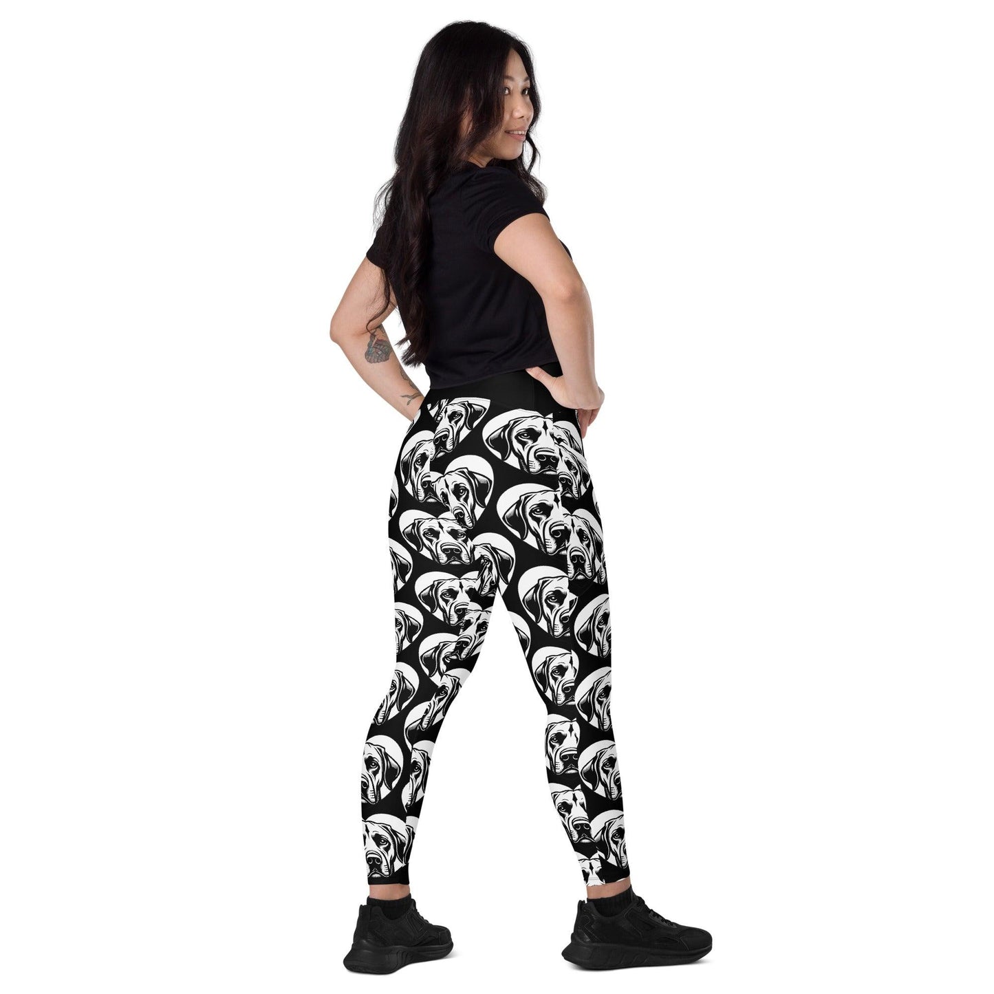 Dog breed leggings with pockets - RHODESIAN RIDGEBACK - HERTTAHOUND