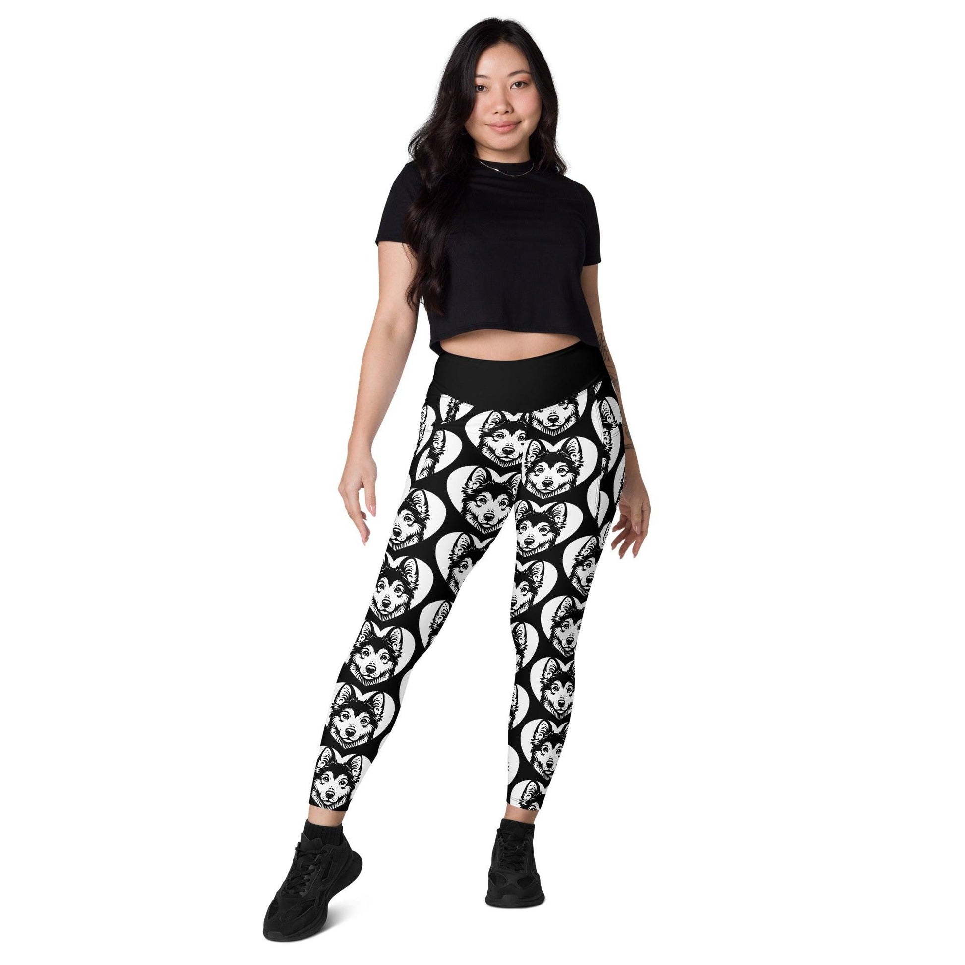 Dog breed leggings with pockets - YAKUTIAN LAIKA - HERTTAHOUND