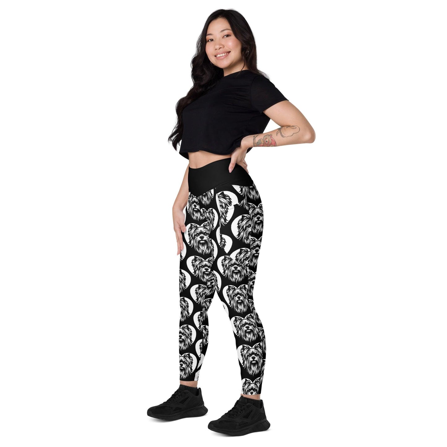 Dog breed leggings with pockets - YORKSHIRE TERRIER - HERTTAHOUND