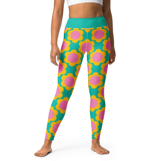 Yoga leggings -2- ELLIE - Classic floral print XL