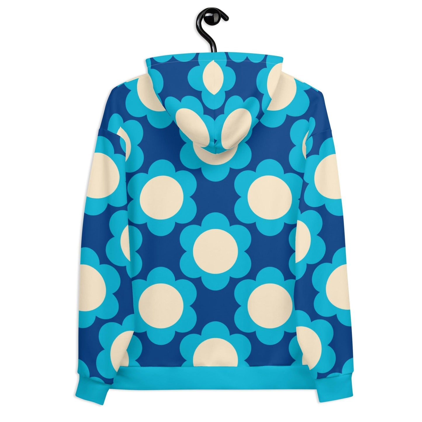 Hoodie - ELLIE blue - Classic floral print