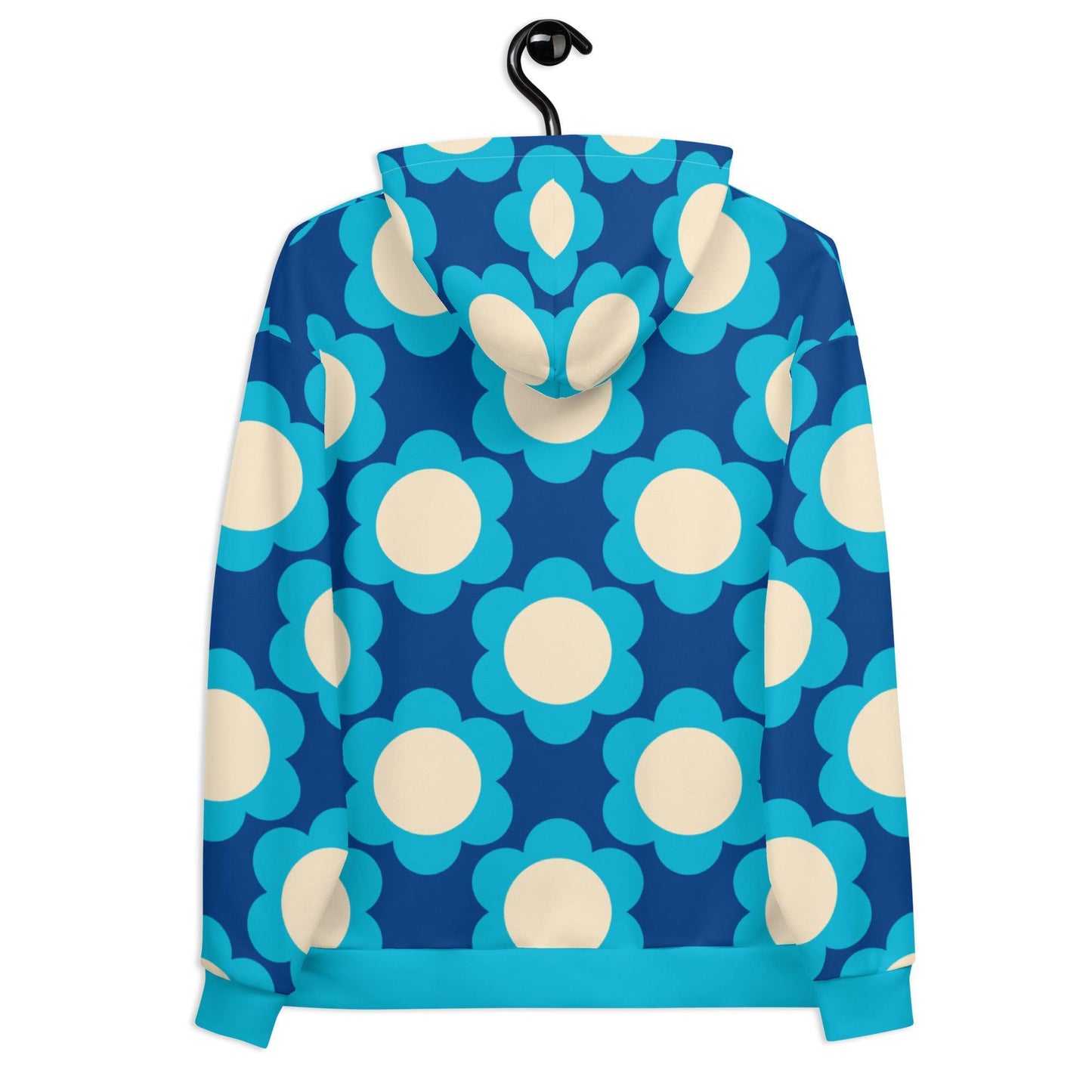 Hoodie - ELLIE blue - Classic floral print