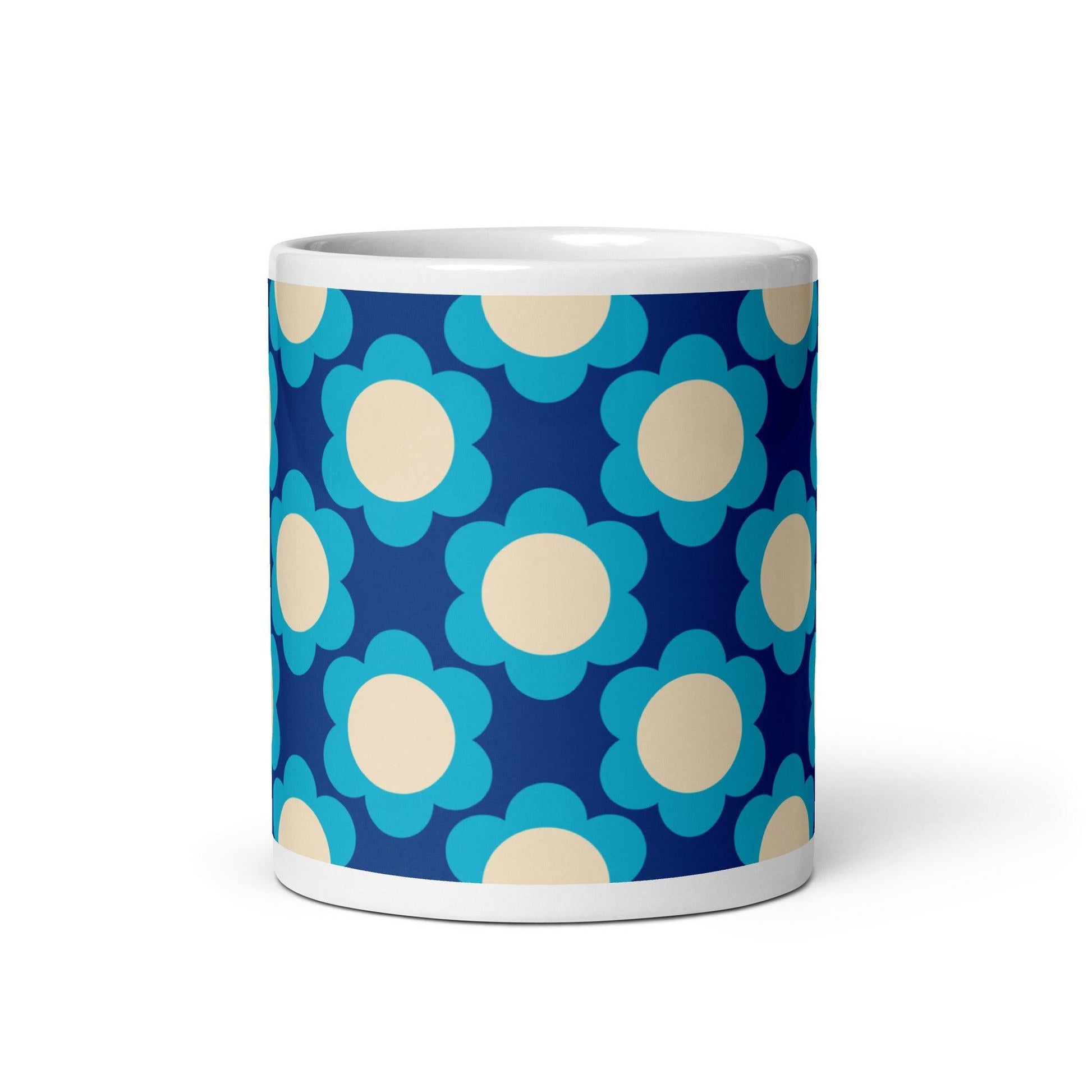 Mug - ELLIE blue - Classic floral print