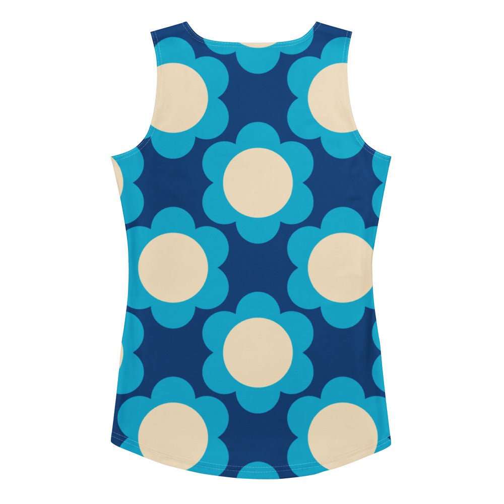Tank top - ELLIE blue - Classic floral print XL