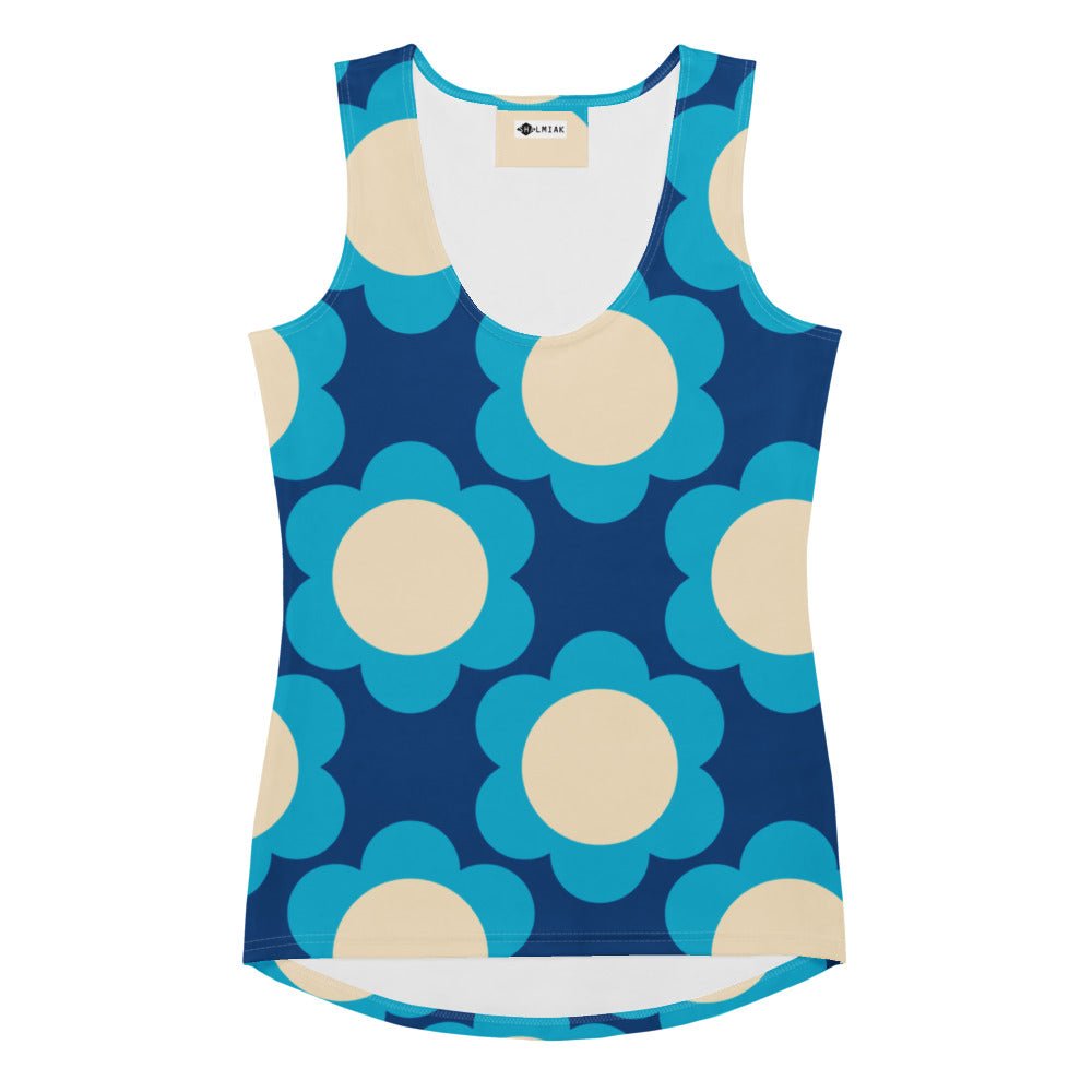 Tank top - ELLIE blue - Classic floral print