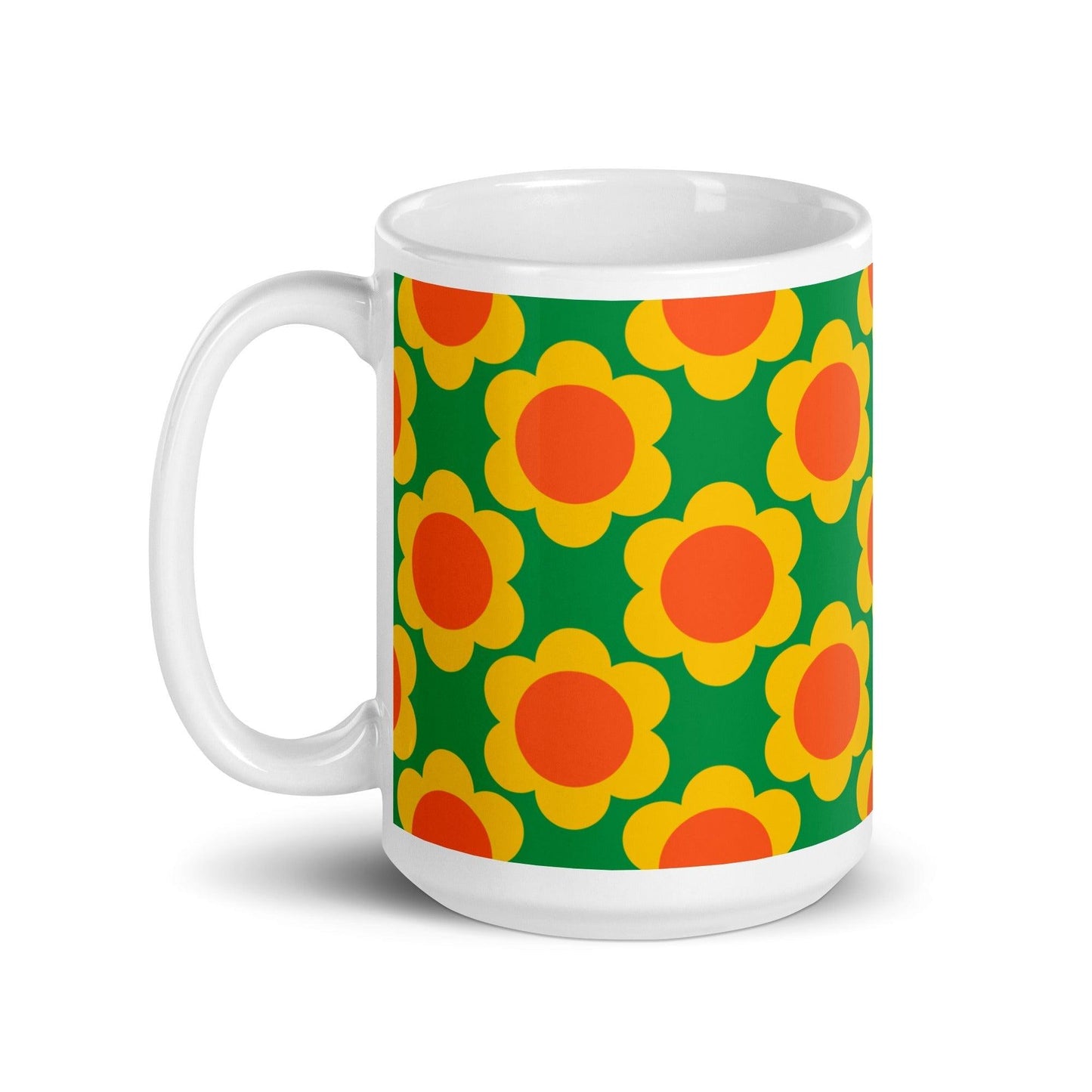 Mug - ELLIE green - Classic floral print