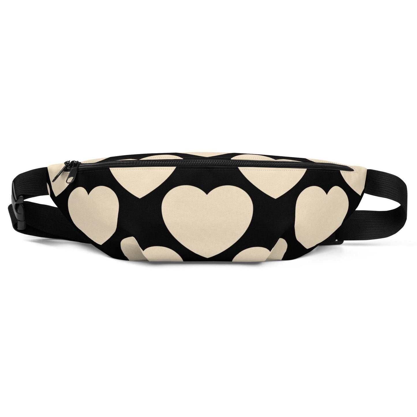 Fanny pack - ELLIE LOVE black - Bold heart print M