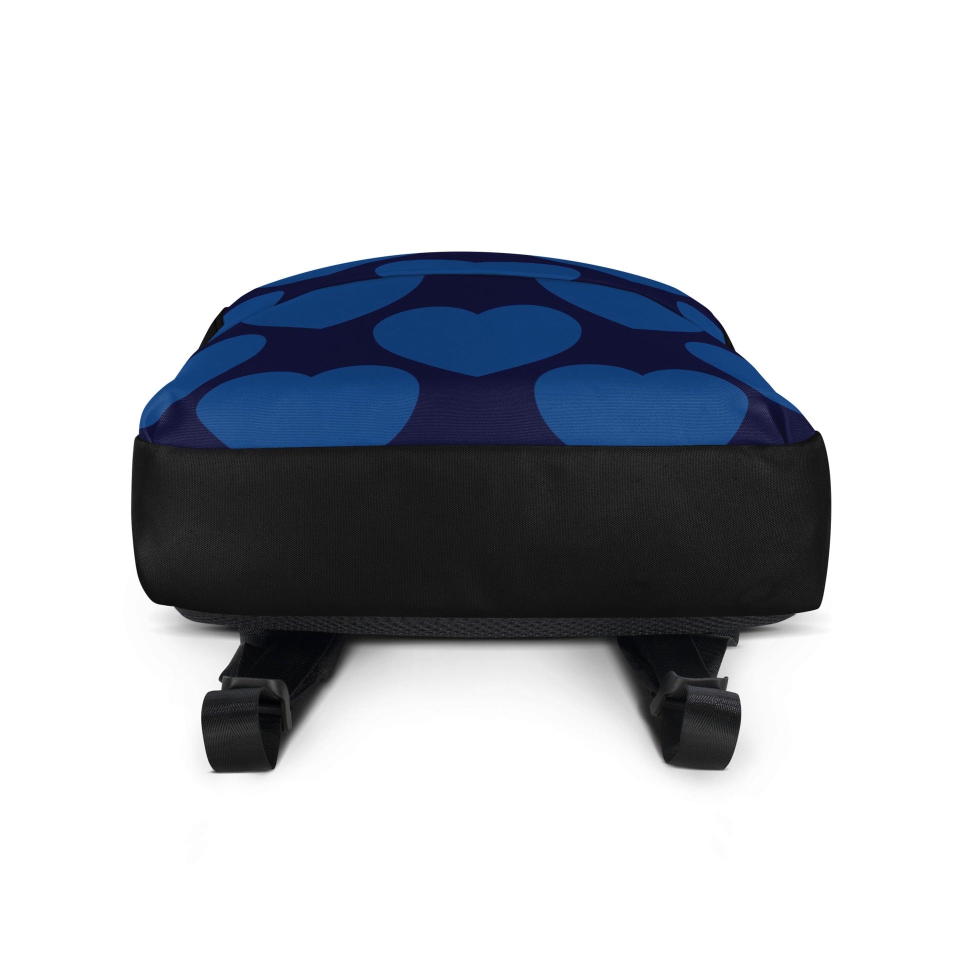 Backpack - ELLIE LOVE dark blue - Bold heart print