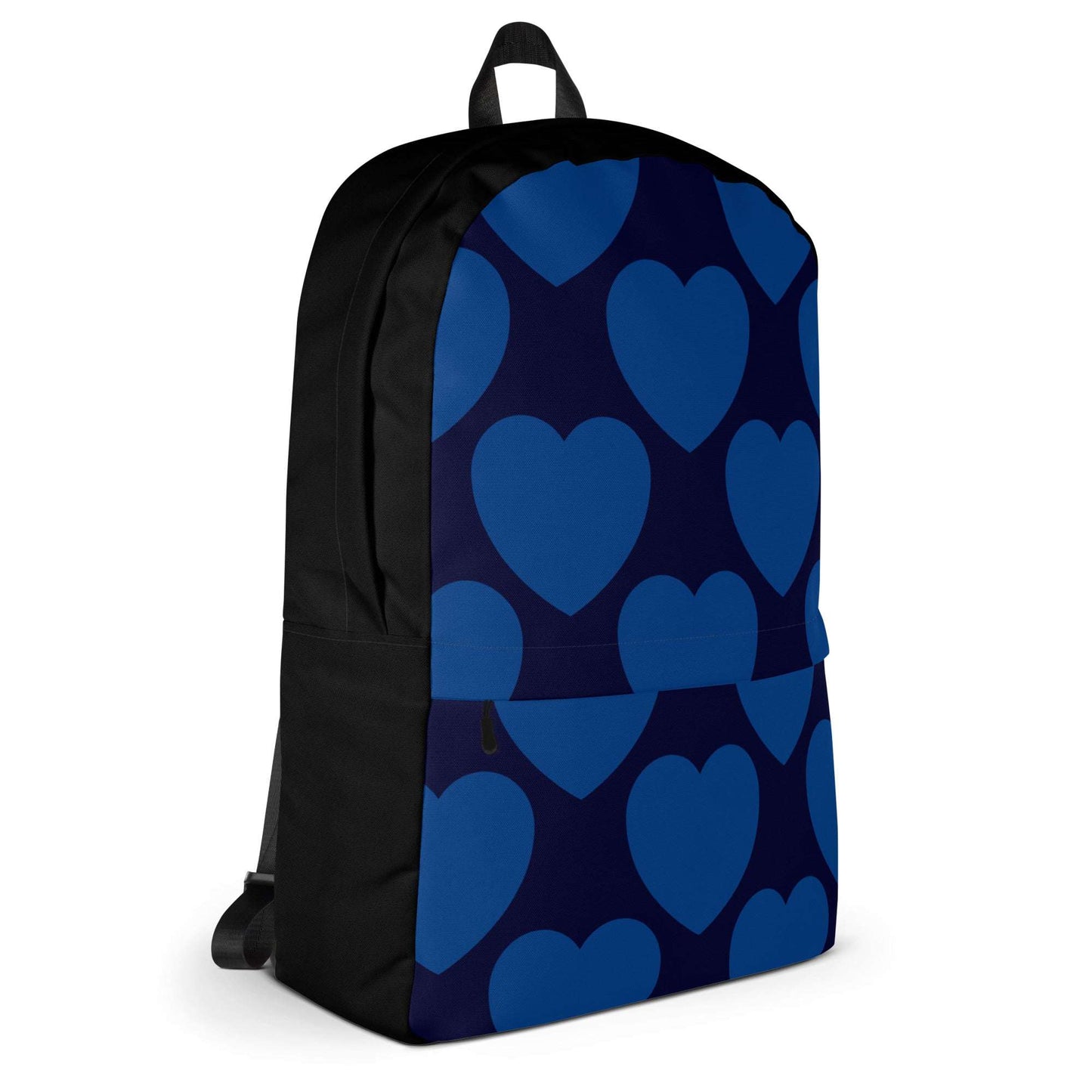 Backpack - ELLIE LOVE dark blue - Bold heart print