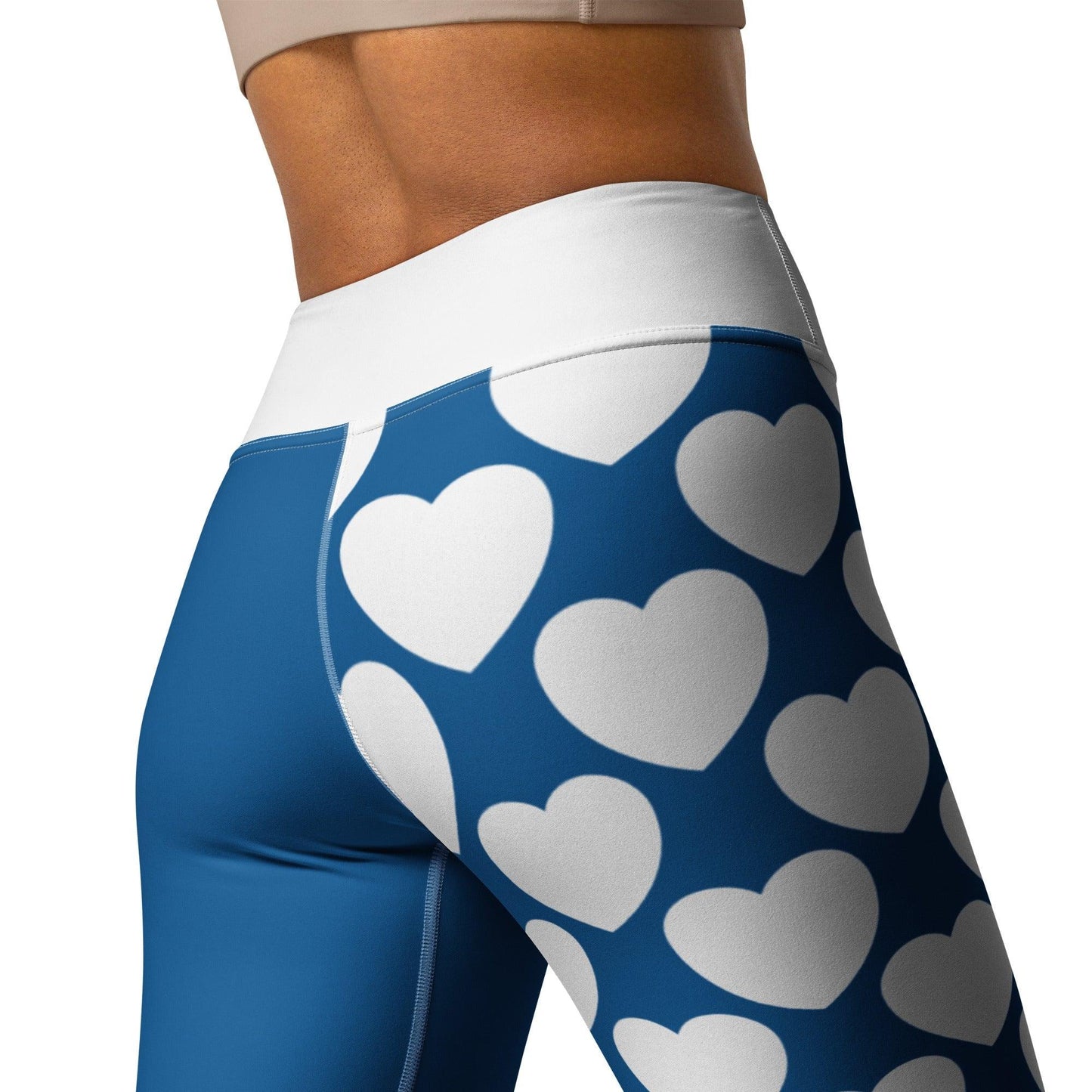 Yoga leggings - ELLIE LOVE fin - Bold heart print