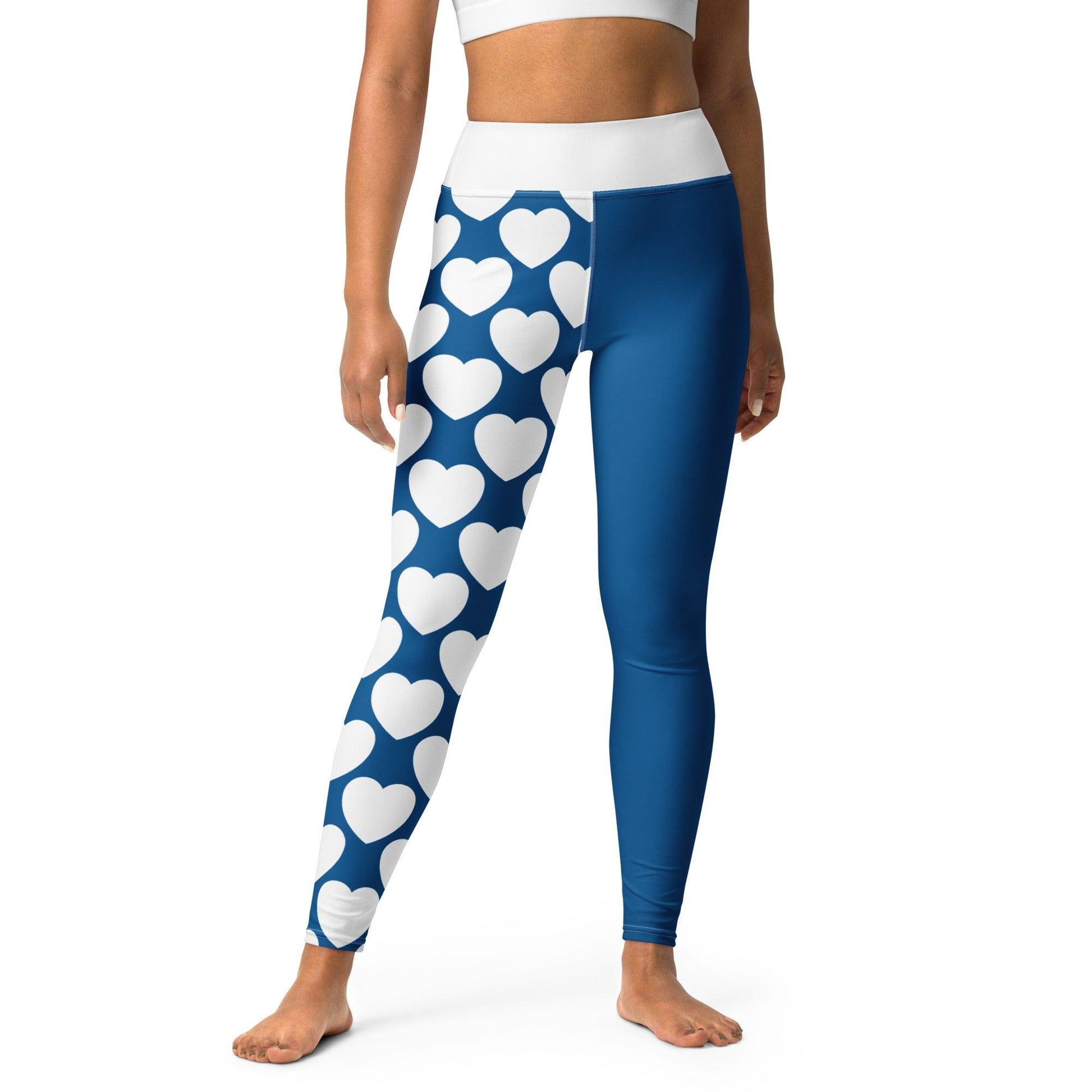 Yoga leggings - ELLIE LOVE fin - Bold heart print XL
