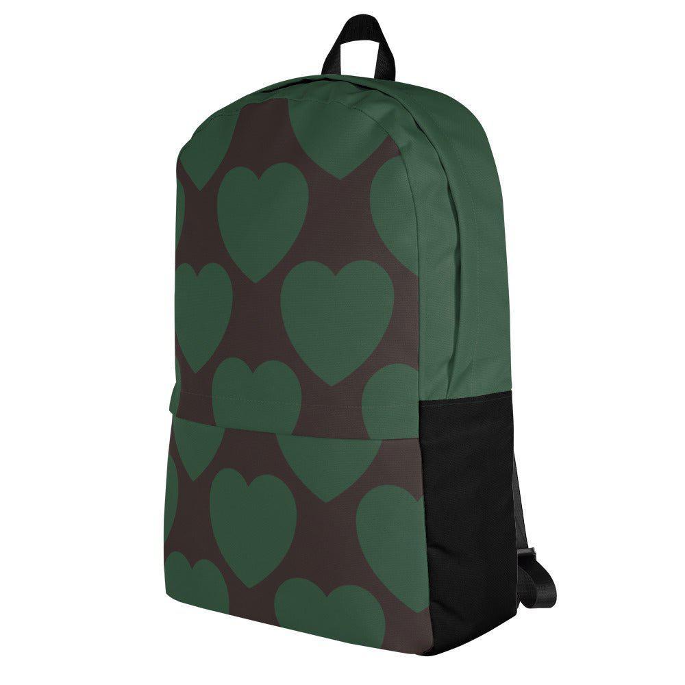 Backpack - ELLIE LOVE forest - Bold heart print