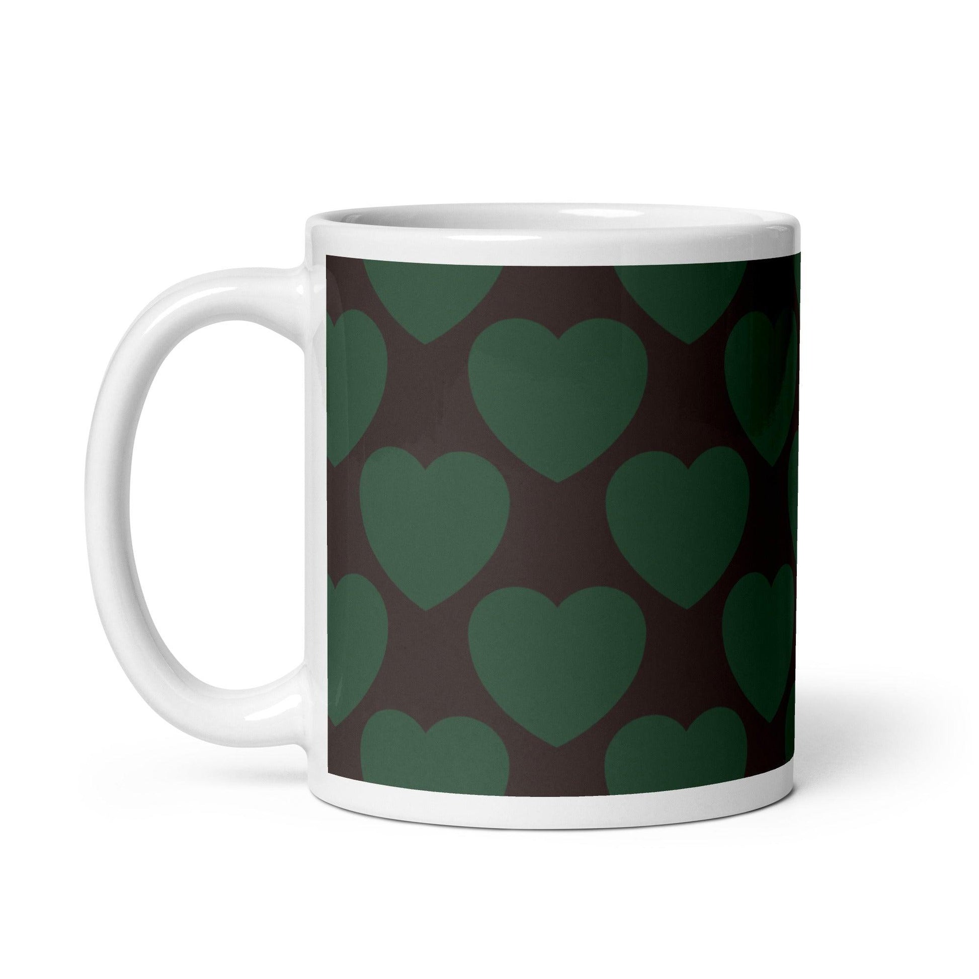 Mug - ELLIE LOVE forest - Bold heart print