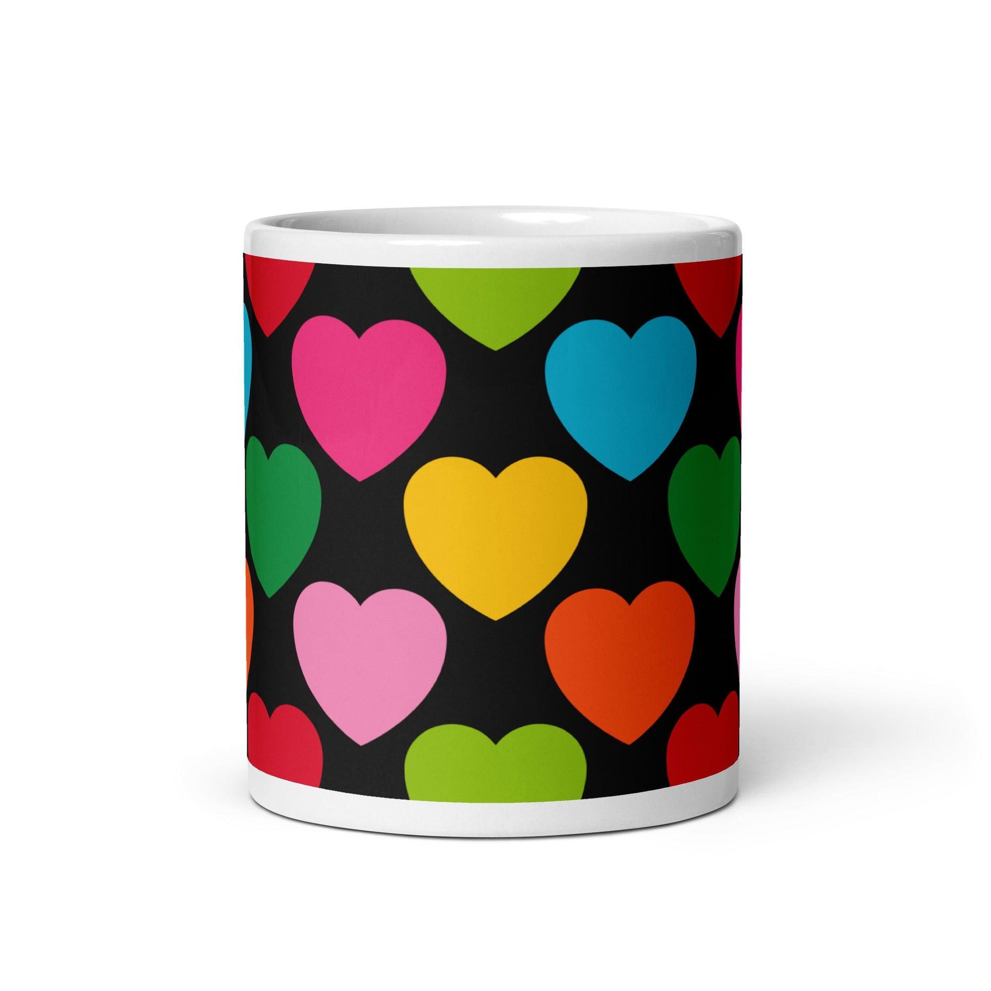Mug - ELLIE LOVE mix black - Bold heart print