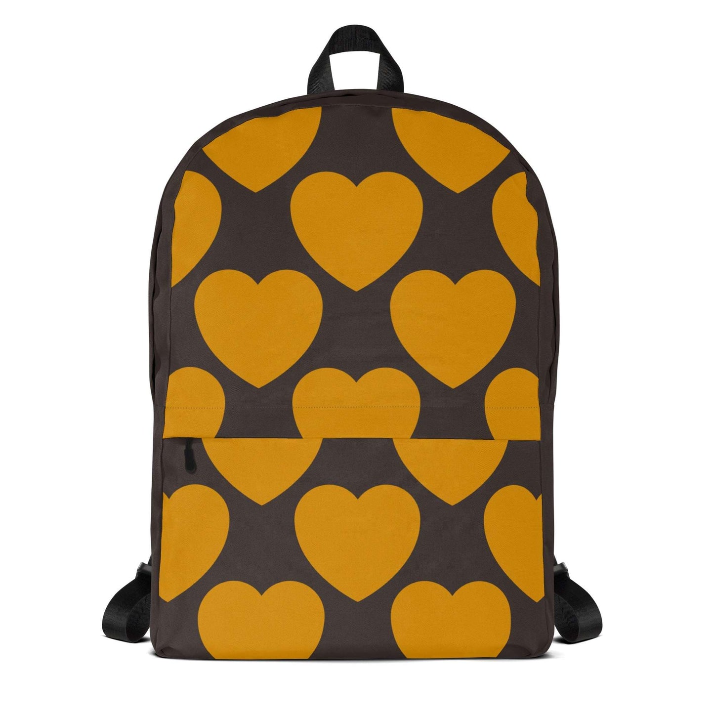 Backpack - ELLIE LOVE orange brown - Bold heart print Default Title