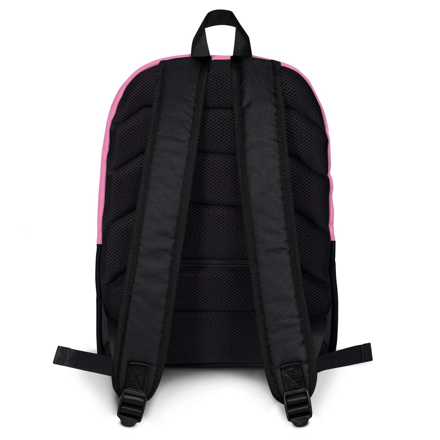 Backpack - ELLIE LOVE pink grey - Bold heart print