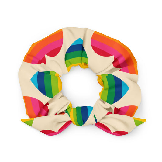 Scrunchie - ELLIE LOVE rainbow - Bold heart print Default Title