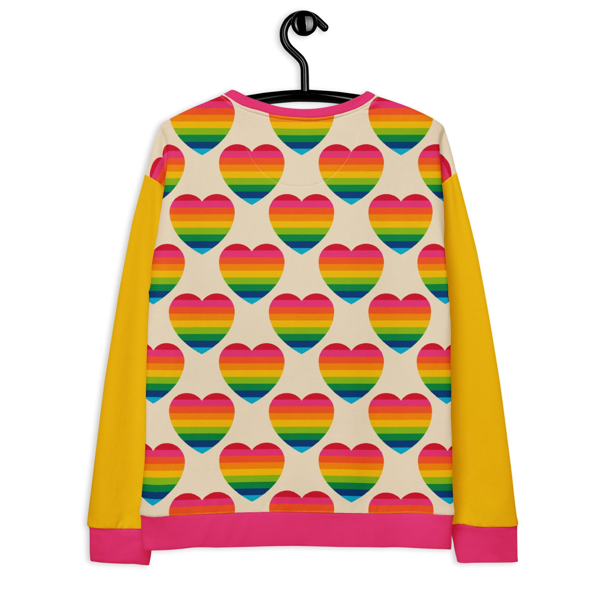 Sweatshirt - ELLIE LOVE rainbow - Bold heart print