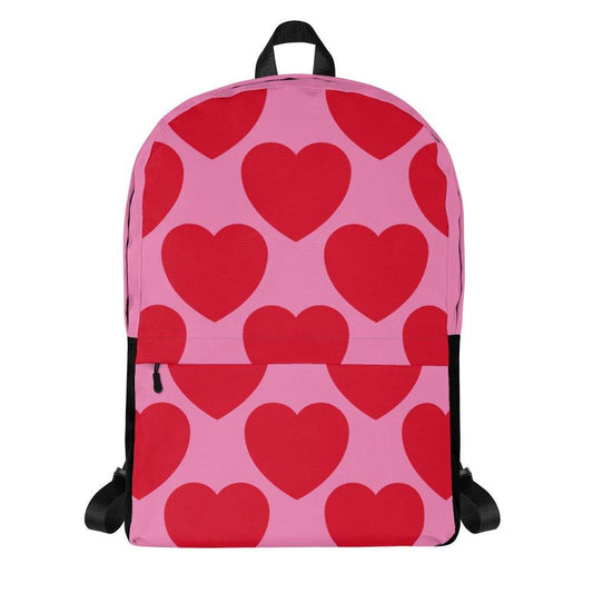 Backpack - ELLIE LOVE red - Bold heart print Default Title