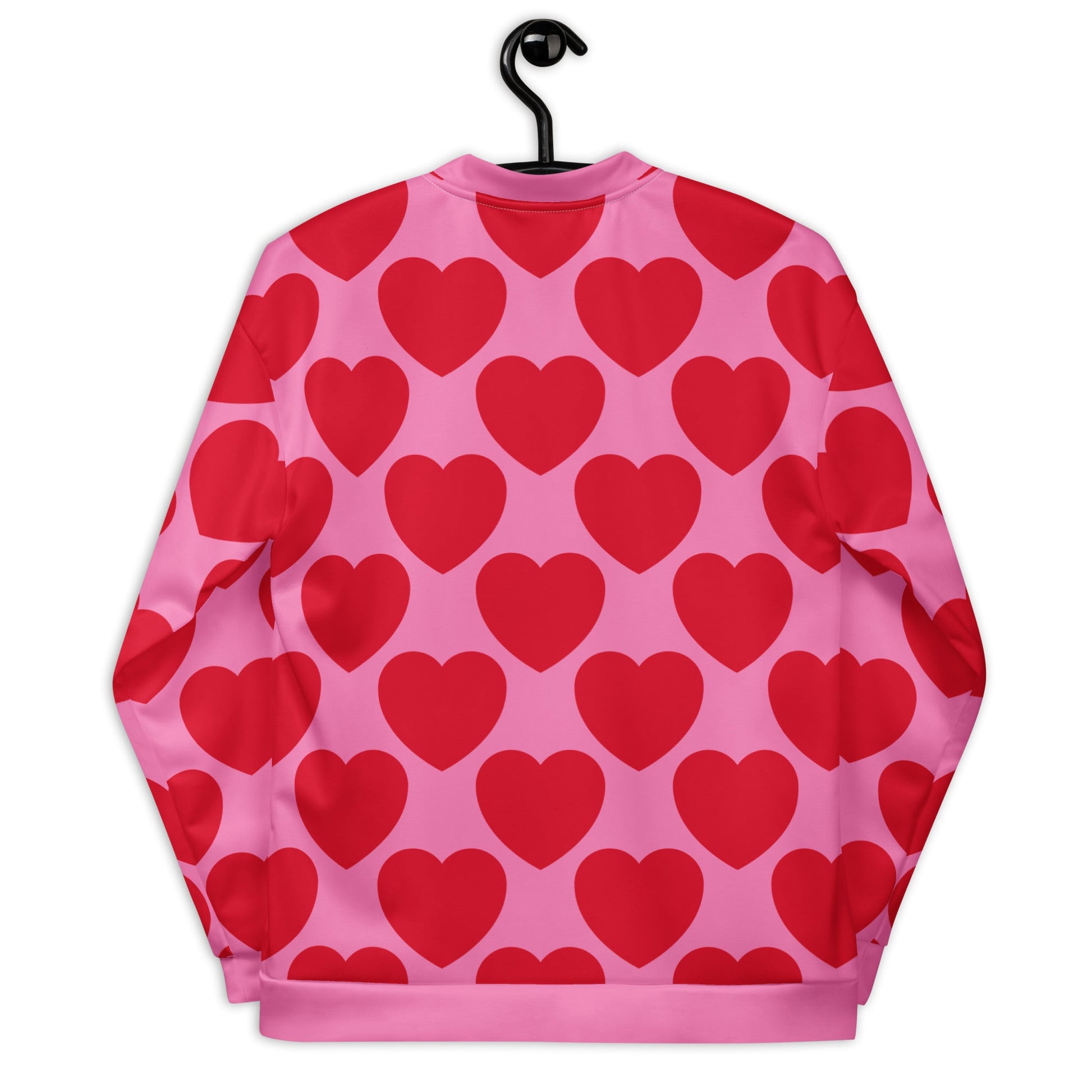 Bomber jacket - ELLIE LOVE red - Bold heart print