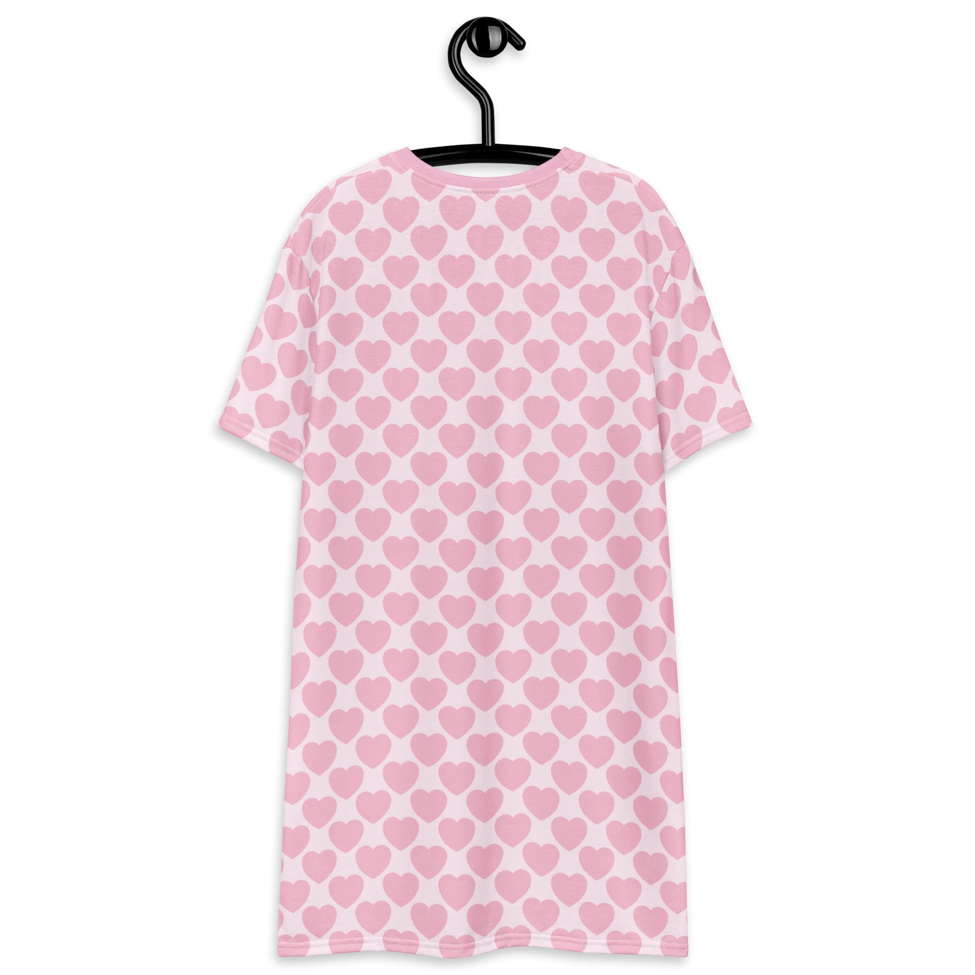 T-shirt dress - ELLIE LOVE tender pink - Bold heart print