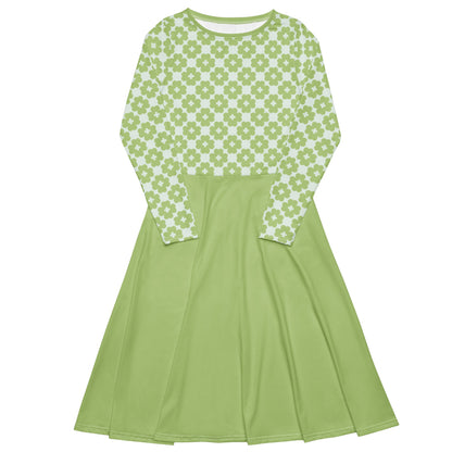 Midi dress - ELLIE LUCK tender green - Classic floral print 6XL