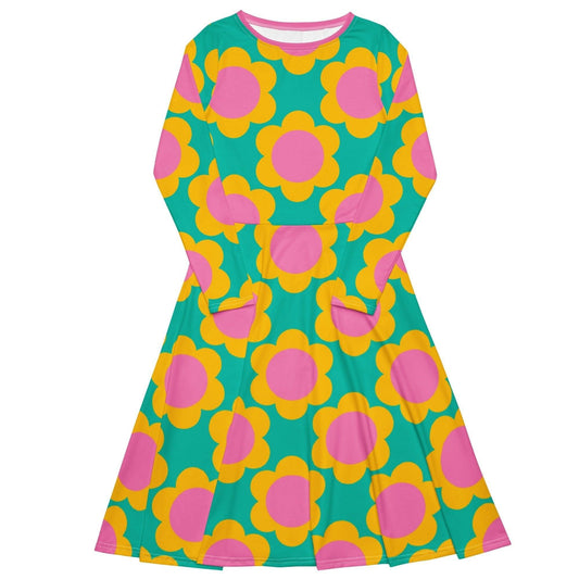 Midi dress - ELLIE - Classic floral print