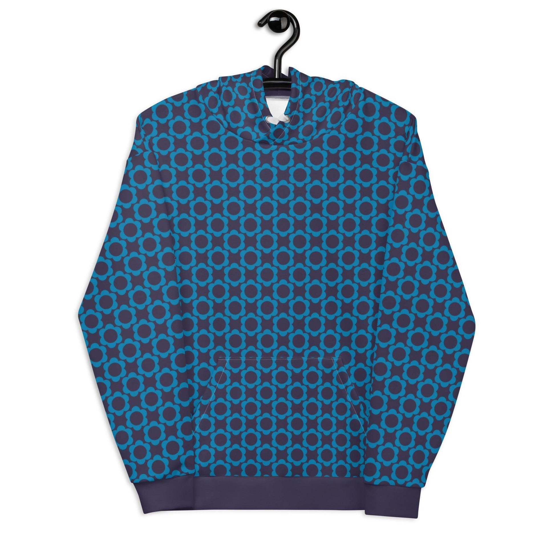 Hoodie - ELLIE mini blue - Classic floral print 6XL