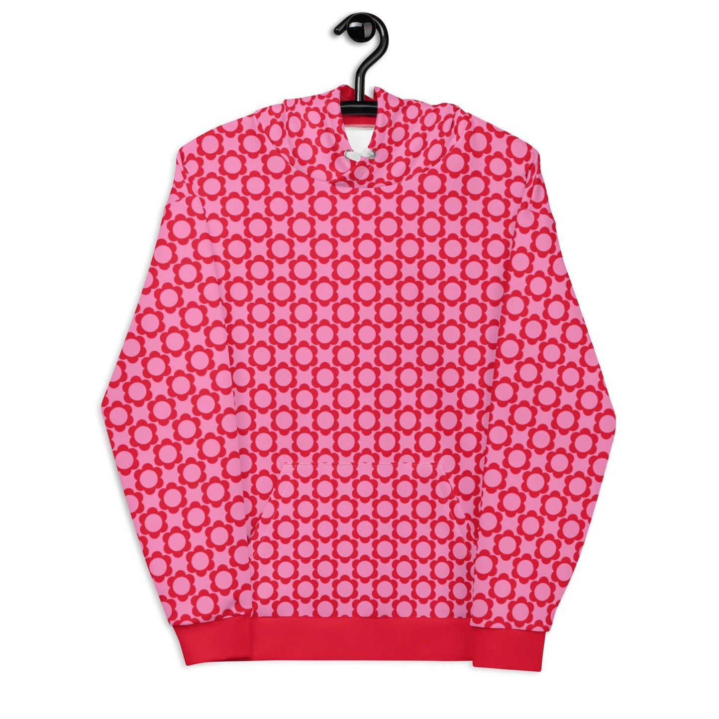 Hoodie - ELLIE mini red - Classic floral print 6XL