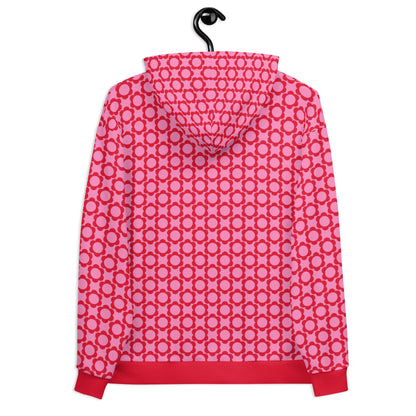 Hoodie - ELLIE mini red - Classic floral print
