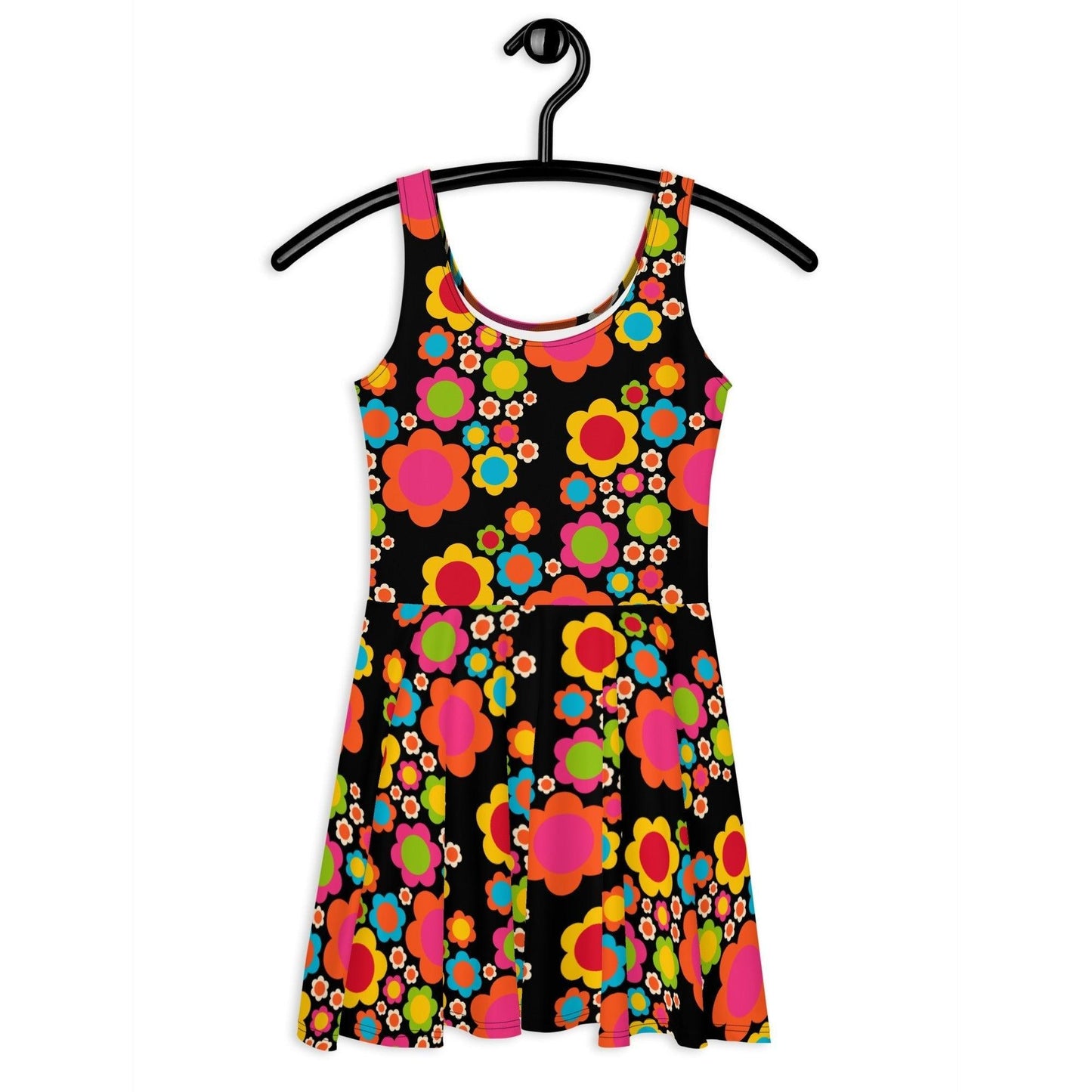 Skater dress - ELLIE MIX - Colorful flower mix print 3XL