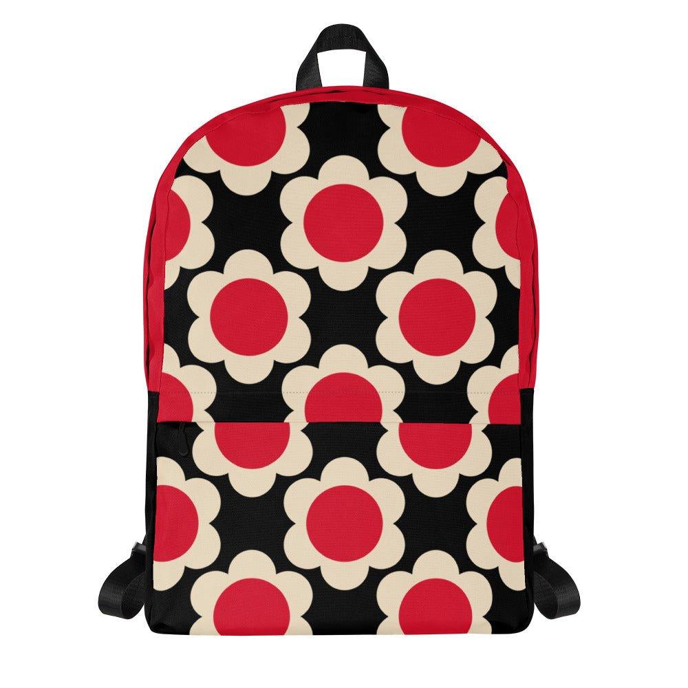 Backpack - ELLIE red black - Classic floral print Default Title