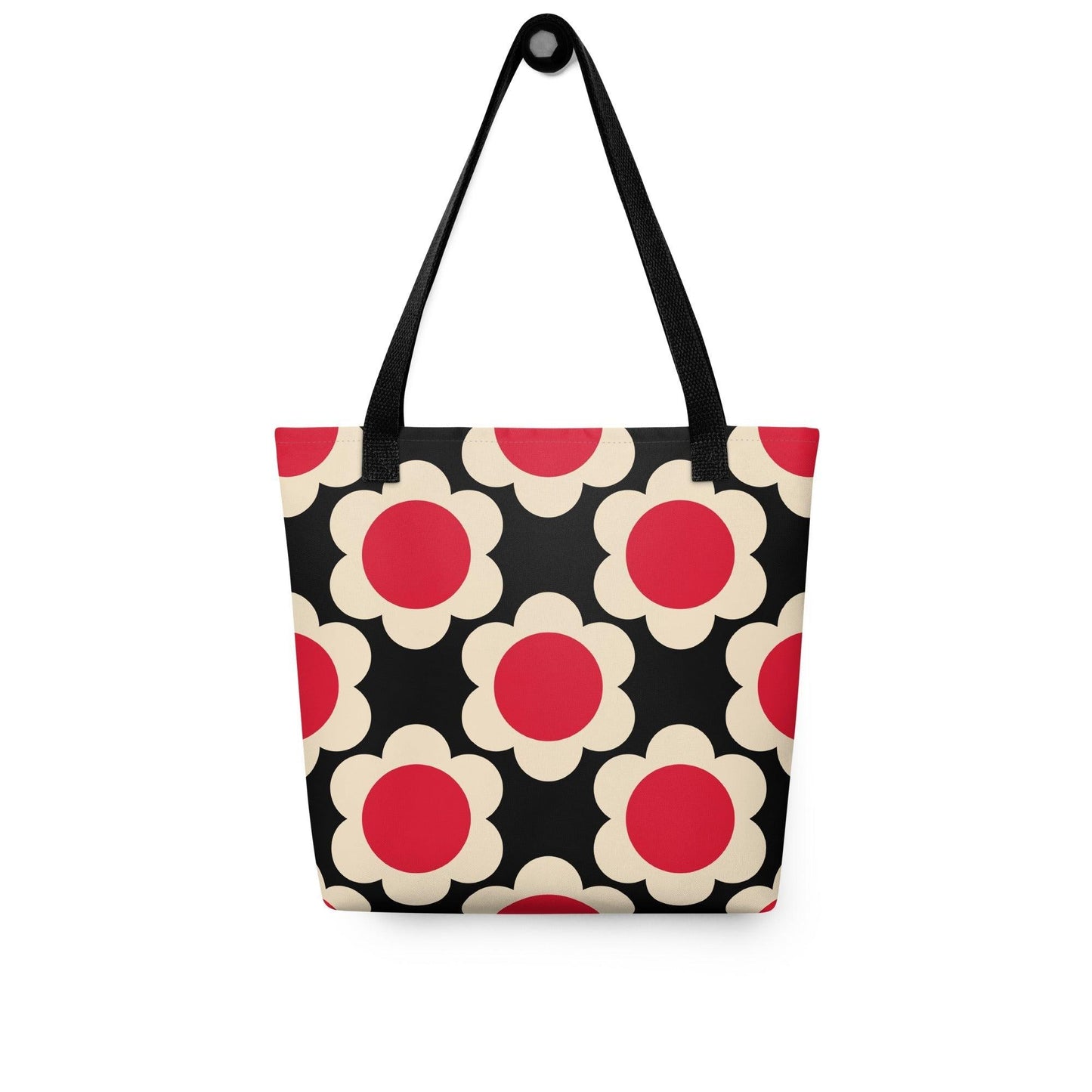 Tote bag - ELLIE red black - Classic floral print Default Title
