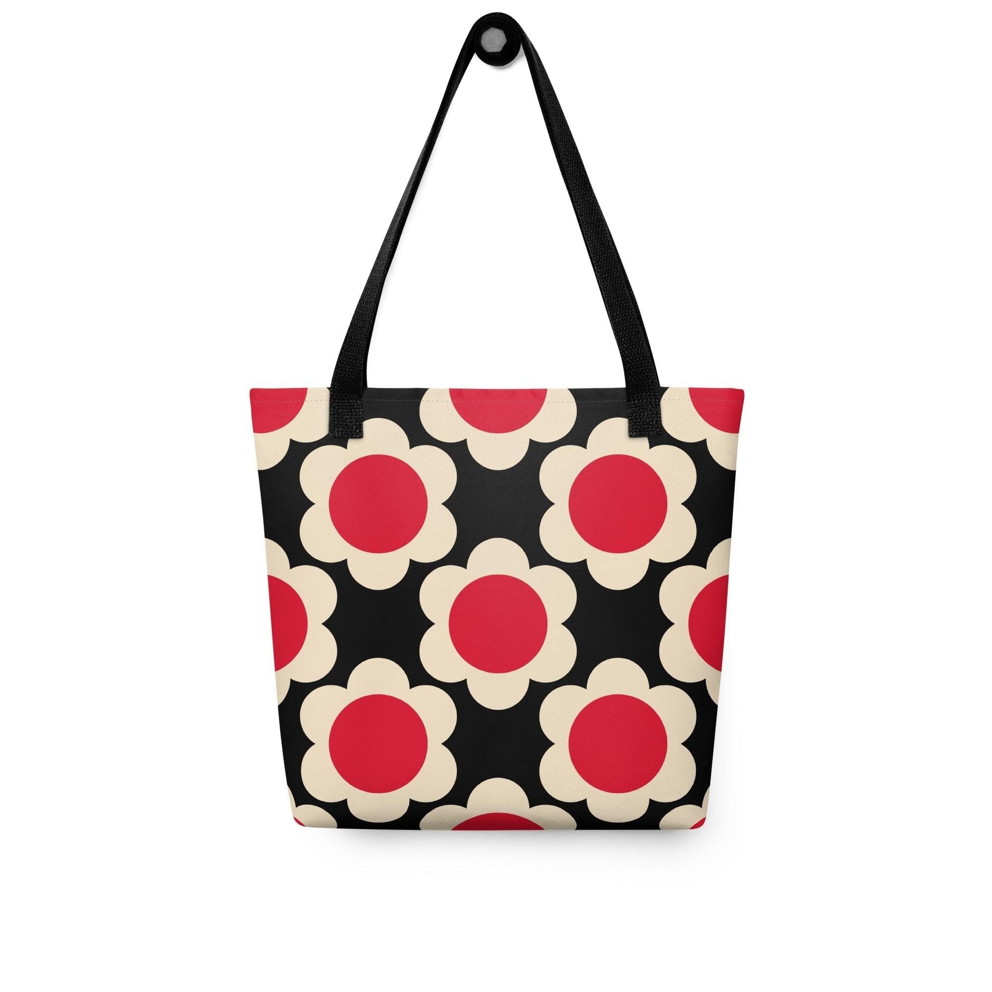 Tote bag - ELLIE red black - Classic floral print Default Title