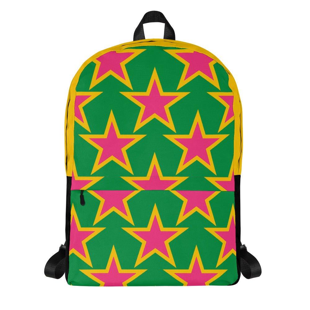 Backpack - ELLIE STAR green - Classic stars print Default Title