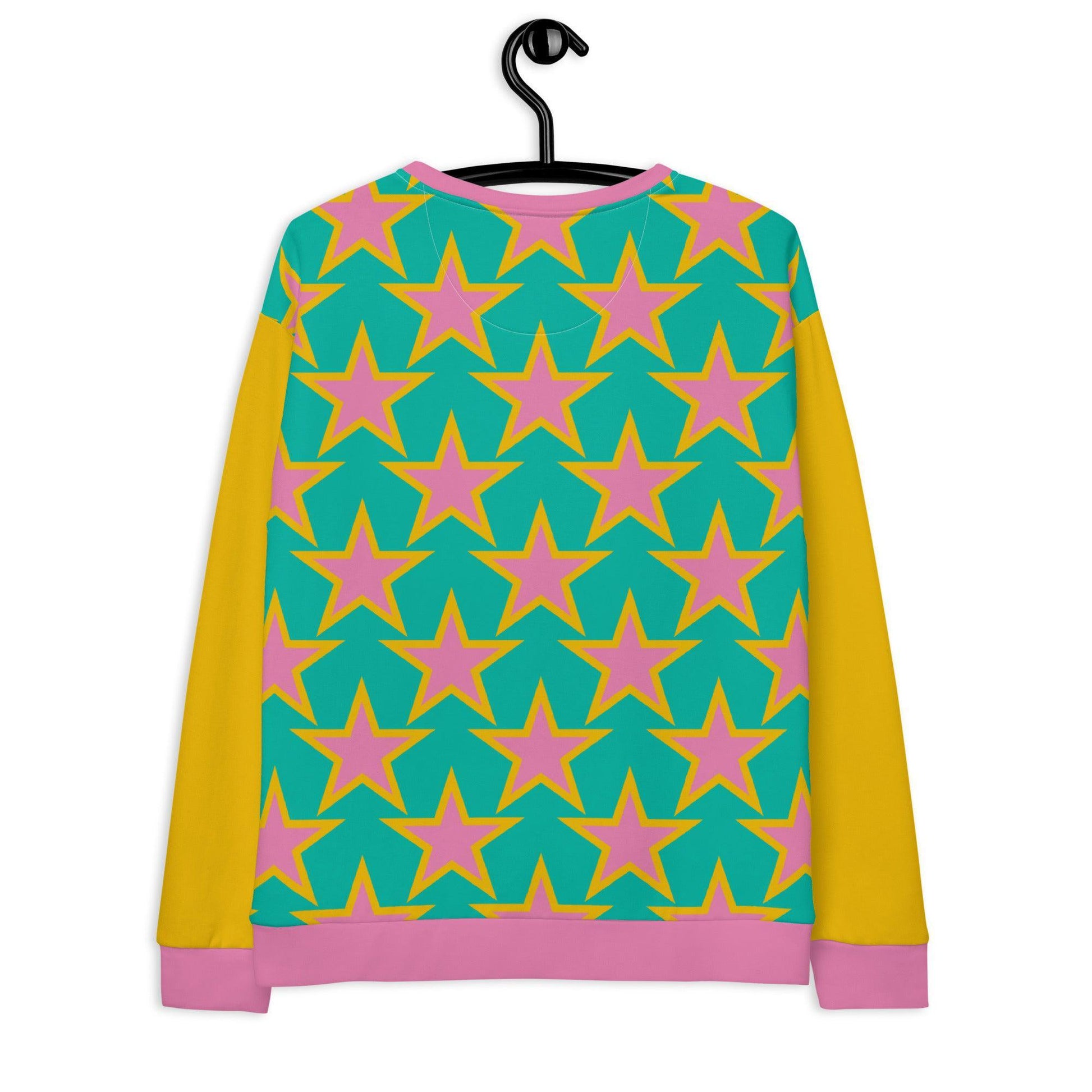 Sweatshirt - ELLIE STAR mint - Classic stars print