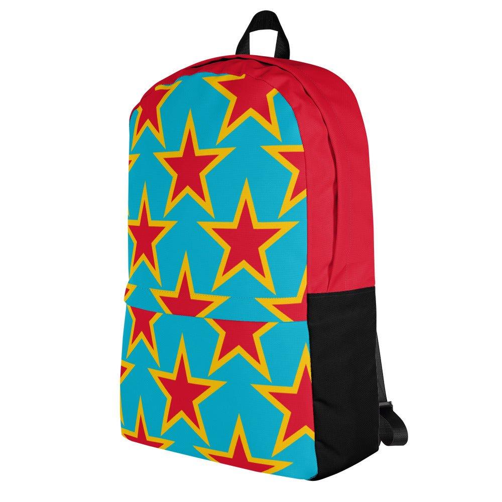 Backpack - ELLIE STAR turquoise - Classic stars print