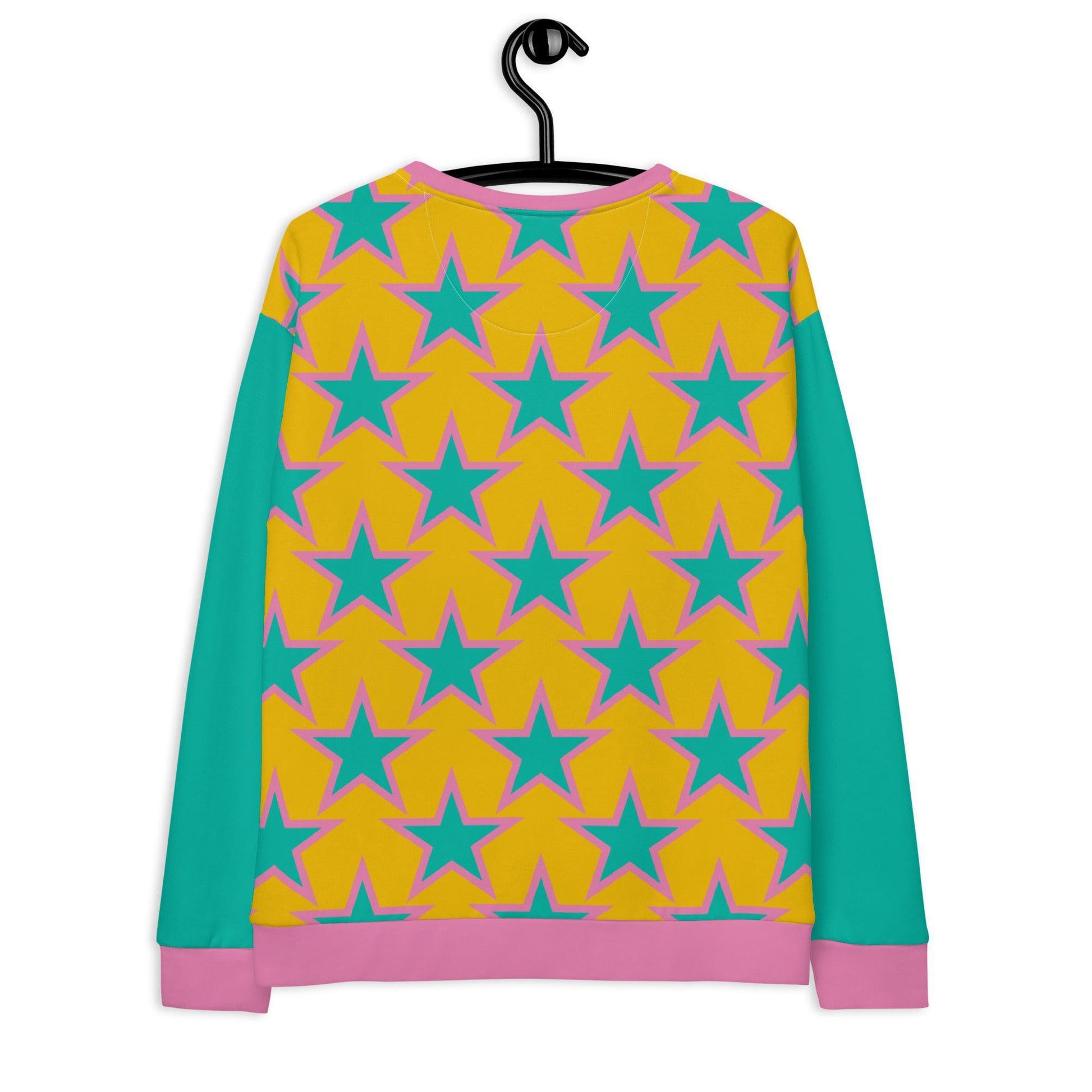 Sweatshirt - ELLIE STAR yellow - Classic stars print