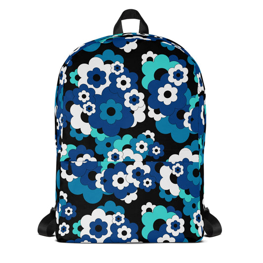 Backpack - ERICA blue - Brave Retro Florals