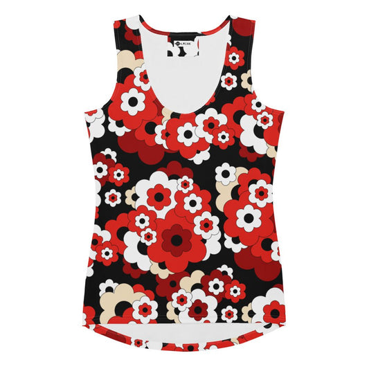 Tank Top - ERICA red - Brave Retro Florals