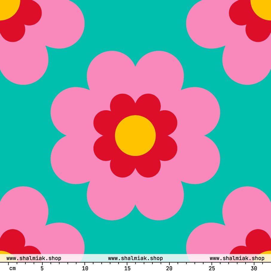 FANCY BLOOM pink mint XL