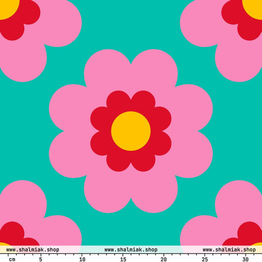 FANCY BLOOM pink mint XL