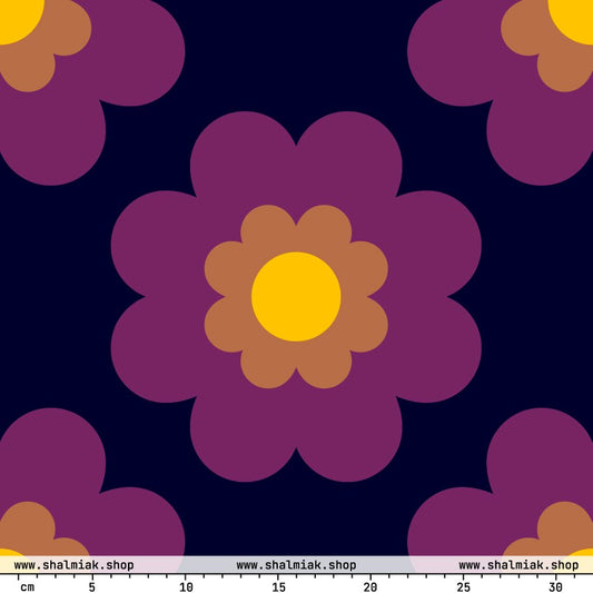 FANCY BLOOM plum XL