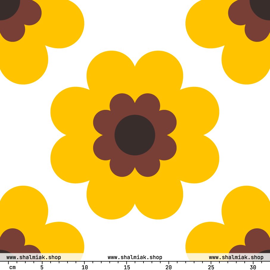FANCY BLOOM yellow XL