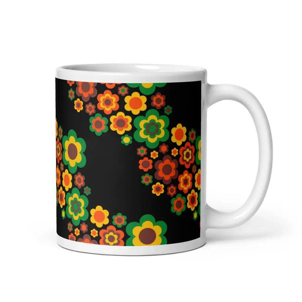 Mug - FLORA FOREVER retro - Floating flower print